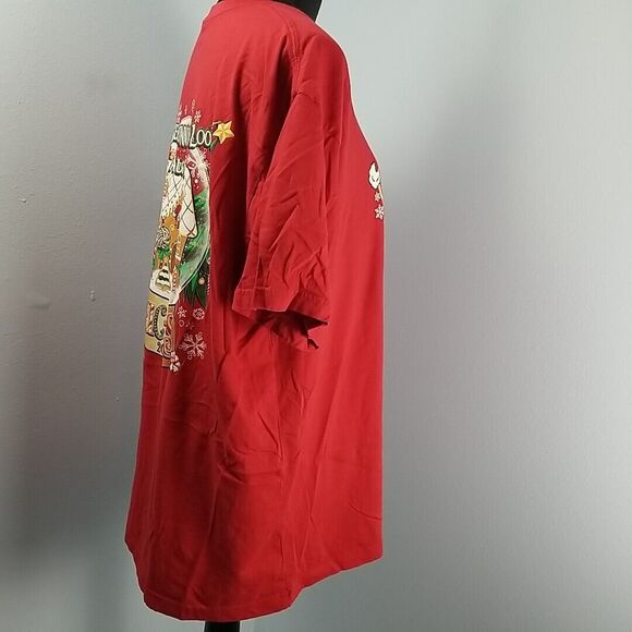 Buc-ees Christmas 2023 T-shirt Short Sleeve Beginning To Look A Lot Like Red XL - Picture 7 of 9